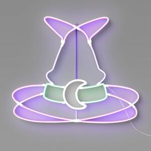 Hyde And EEK! Animated Neon Witch Hat Light LED Purple Halloween Target